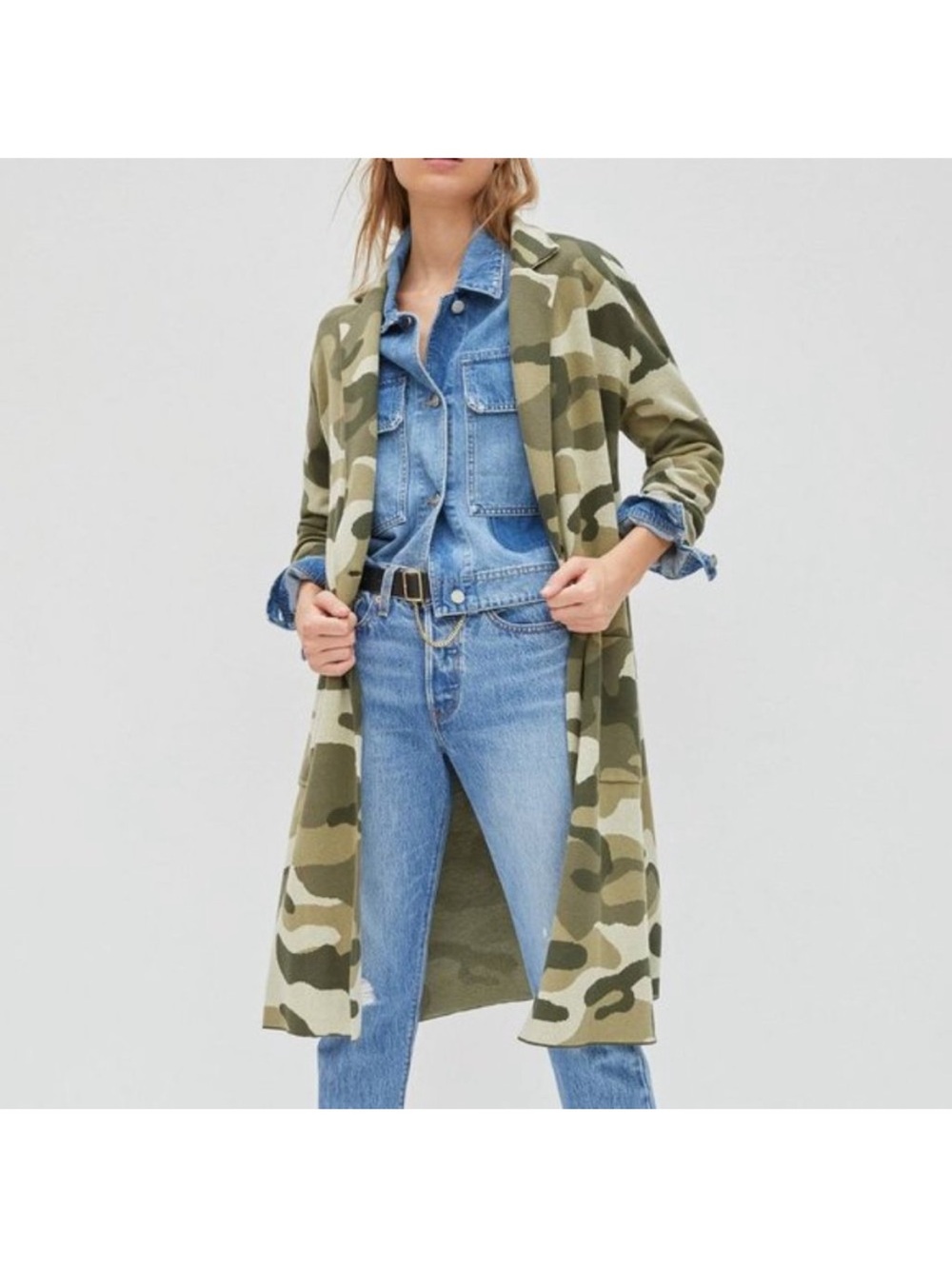 Anthropologie Maeve Kieran Sweater Coat Camo
Cardigan Camouflage Duster XL